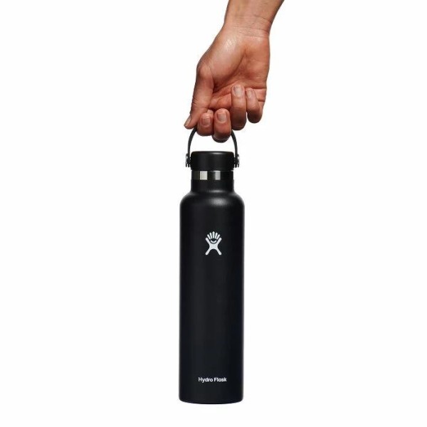 Hydro Flask Standard Flex Cap Μπουκάλι Θερμός Ανοξείδωτο 0.71ml Black ΑΞΕΣΟΥΑΡ