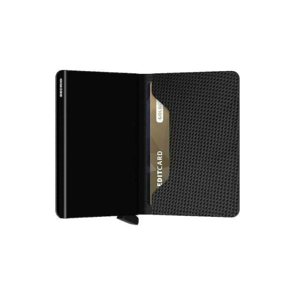 Πορτοφόλι - Καρτοθήκη Secrid Slimwallet Carbon Black ΤΣΑΝΤΕΣ & ΠΟΡΤΟΦΟΛΙΑ