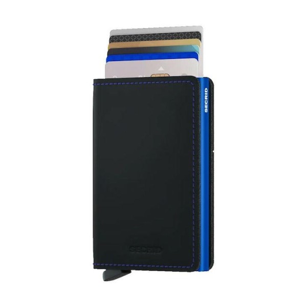 Πορτοφόλι- Καρτοθήκη Secrid Slimwallet Black - Blue