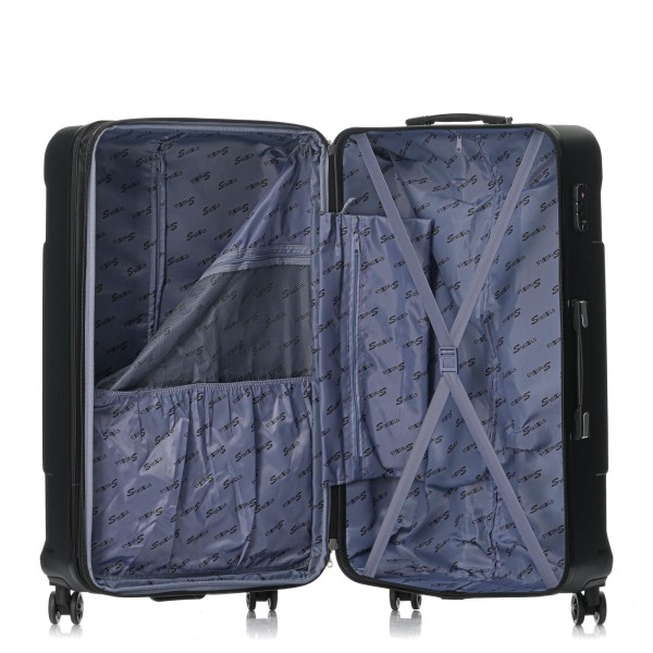 Βαλίτσα Extra Large Σκληρή Stelxis 82cm ST525-L Επεκτεινόμενη Μαύρο