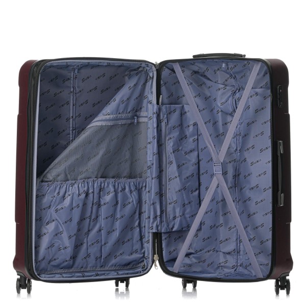 Βαλίτσα Extra Large Σκληρή Επεκτεινόμενη Stelxis Zeus 82x55x33/36cm Μπορντω