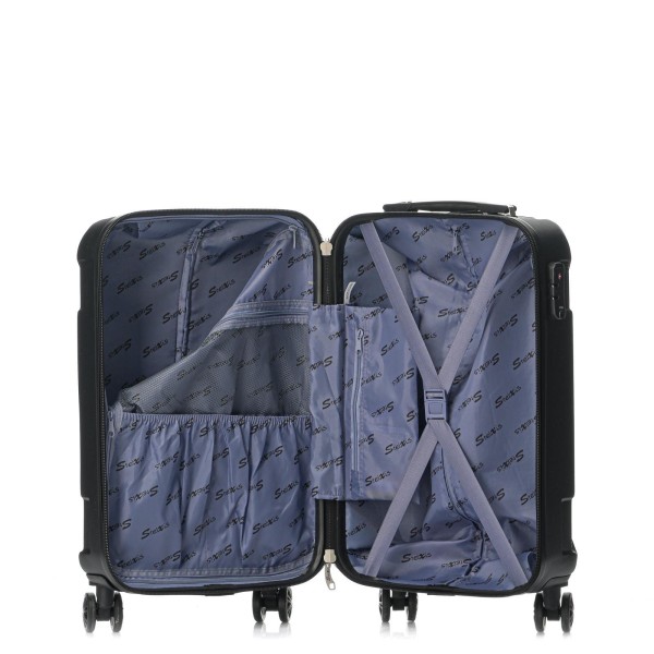 Βαλίτσα Καμπίνας Σκληρή Stelxis ST525-S 56cm Μαύρο ΒΑΛΙΤΣΕΣ & ΣΑΚΟΙ ΤΑΞΙΔΙΟΥ