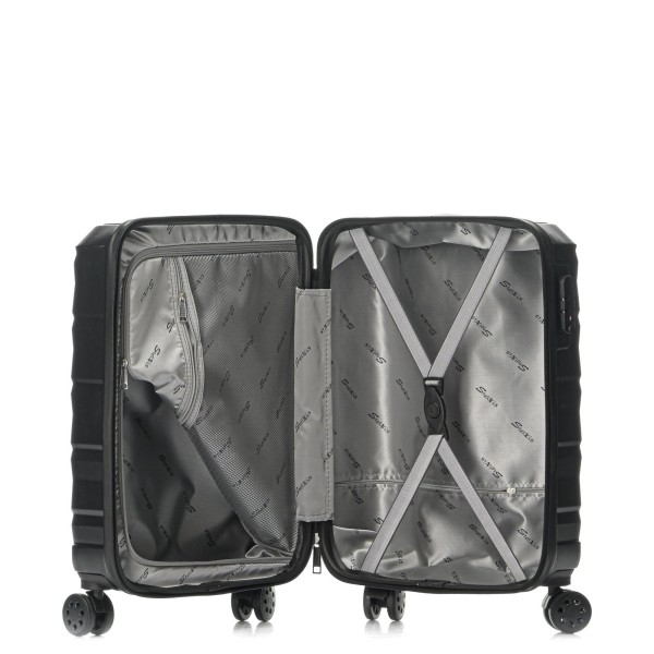 Βαλίτσα Καμπίνας Σκληρή Stelxis 56cm ST533-S Μαύρο ΒΑΛΙΤΣΕΣ & ΣΑΚΟΙ ΤΑΞΙΔΙΟΥ