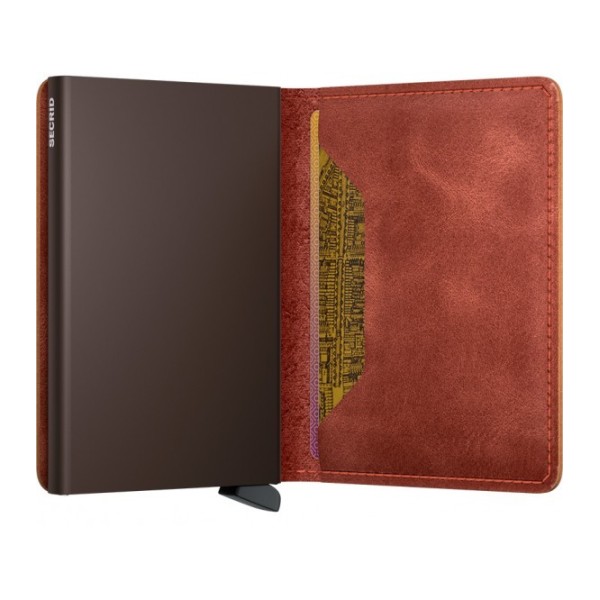 Πορτοφόλι- Καρτοθήκη Secrid Slimwallet Vintage Orange