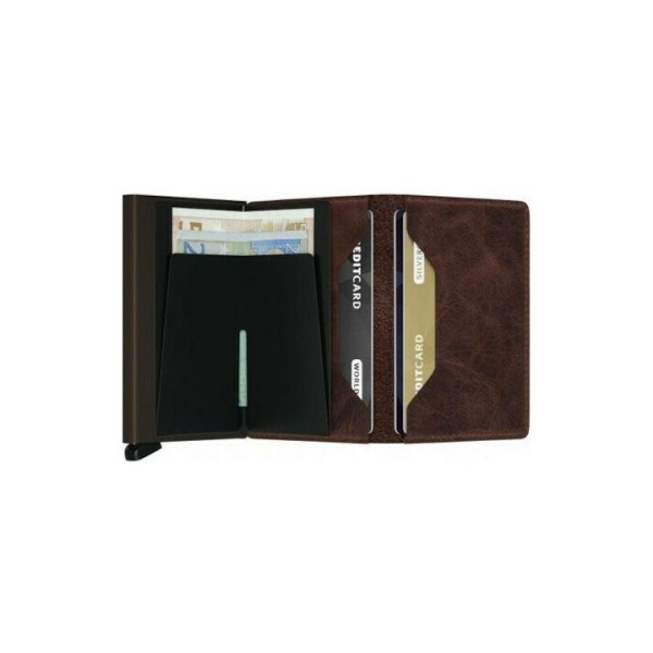 Πορτοφόλι-Καρτοθήκη Secrid Slimwallet Vintage Chocolate ΤΣΑΝΤΕΣ & ΠΟΡΤΟΦΟΛΙΑ