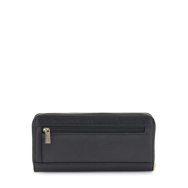 Πορτοφόλι Γυναικείο Guess Laurel II Large Zip Around Black