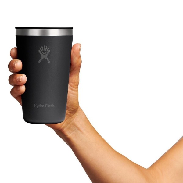 Hydro Flask All Around Tumbler Press In Lid Μπουκάλι Θερμός Ανοξείδωτο 473ml Black