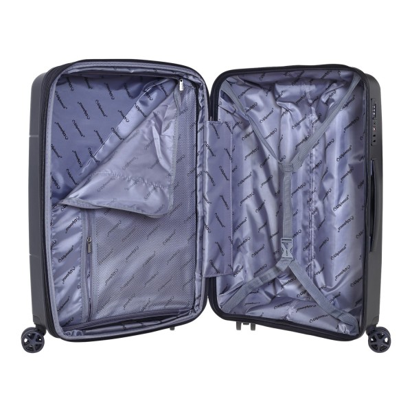 Βαλίτσα Καμπίνας Σκληρή Επεκτεινόμενη Diplomat TD8001-S 55cm The New York Collection Μάυρο