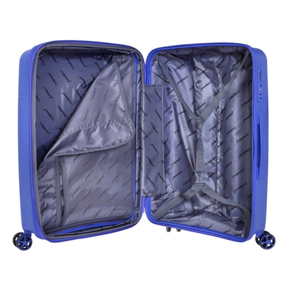 Βαλίτσα Καμπίνας Σκληρή Επεκτεινόμενη Diplomat TD8001-S 55cm The New York Collection Μπλε