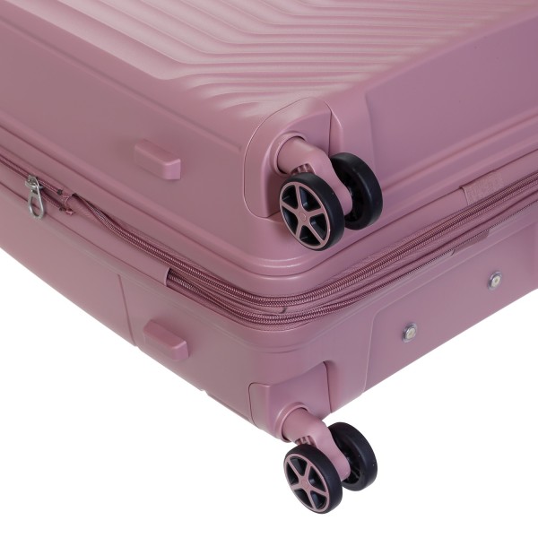 Βαλίτσα Καμπίνας Σκληρή Επεκτεινόμενη Diplomat TD8001-S 55cm The New York Collection Ροζ