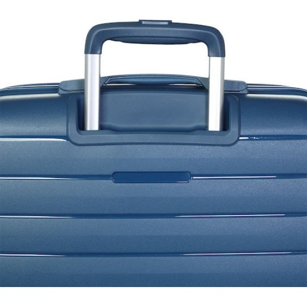 Βαλίτσα Μεγάλη Σκληρή Επεκτεινόμενη Verage V 24010-L Spinner 75cm  Μπλε ΒΑΛΙΤΣΕΣ & ΣΑΚΟΙ ΤΑΞΙΔΙΟΥ