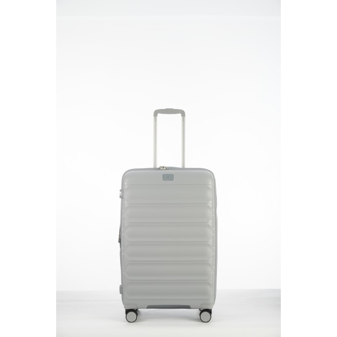 Βαλίτσα Μεσαία Σκληρή Επεκτεινόμενη Verage V24061-M Spinner 67cm Light Grey