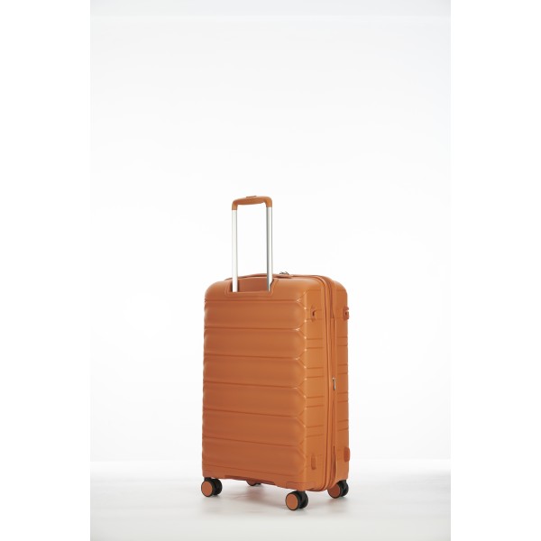 Βαλίτσα Μεσαία Σκληρή Επεκτεινόμενη Verage V24061-M Spinner 67cm Orange