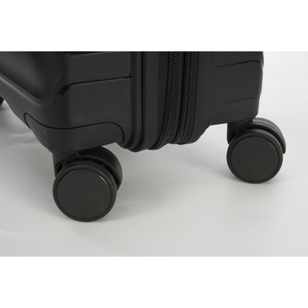 Βαλίτσα Καμπίνας Σκληρή Επεκτεινόμενη Verage V 24061-S Spinner 55cm Μαύρο