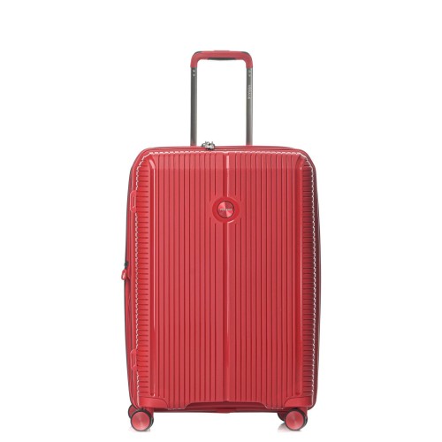 Βαλίτσα Σκληρή Μεσαία Επεκτεινόμενη Verage Rome 19006-Μ Spinner 65cm  Red
