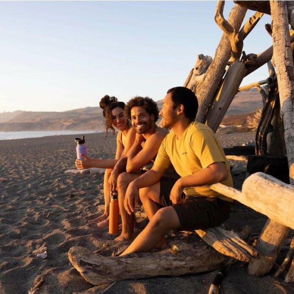 Hydro Flask Wide Flex Straw Μπουκάλι Θερμός Ανοξείδωτο 1Lt Black ΑΞΕΣΟΥΑΡ