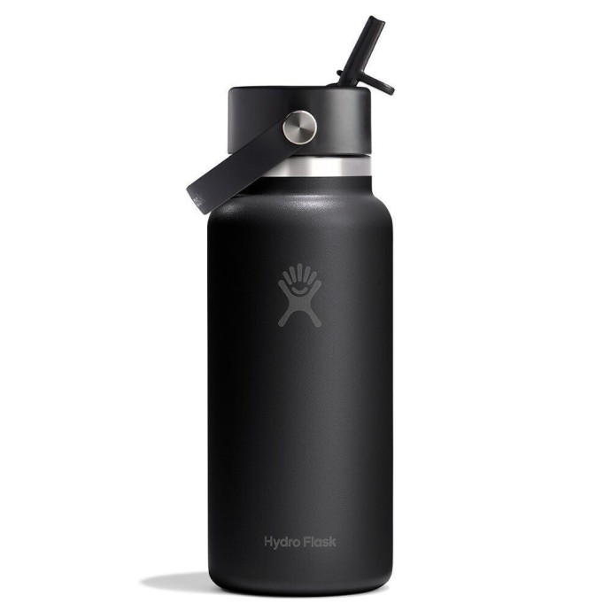Hydro Flask Wide Flex Straw Μπουκάλι Θερμός Ανοξείδωτο 946ml Μαύρο Hydro Flask Wide Flex Straw Μπουκάλι Θερμός Ανοξείδωτο 946ml Μαύρο