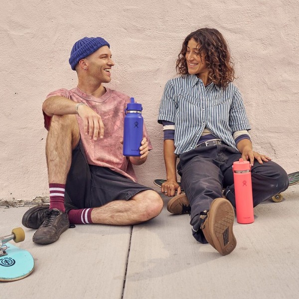 Hydro Flask Wide Flex Straw Μπουκάλι Θερμός Ανοξείδωτο 946ml Μαύρο Hydro Flask Wide Flex Straw Μπουκάλι Θερμός Ανοξείδωτο 946ml Μαύρο