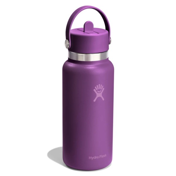 Hydro Flask  Wide Flex Straw Μπουκάλι Θερμός Ανοξείδωτο 946ml Beachplum Purple