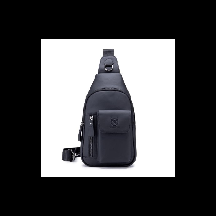 Διαγώνιο Δερμάτινο Τσαντάκι Bull Captain XB121 Μαύρο ΤΣΑΝΤΕΣ & ΠΟΡΤΟΦΟΛΙΑ