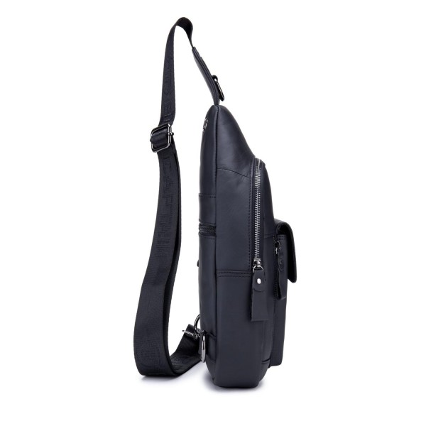 Διαγώνιο Δερμάτινο Τσαντάκι Bull Captain XB121 Μαύρο ΤΣΑΝΤΕΣ & ΠΟΡΤΟΦΟΛΙΑ