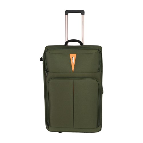 Βαλίτσα Μεσαία Μαλακή Επεκτεινόμενη Diplomat Venice 65x42x28/32cm Πράσινο