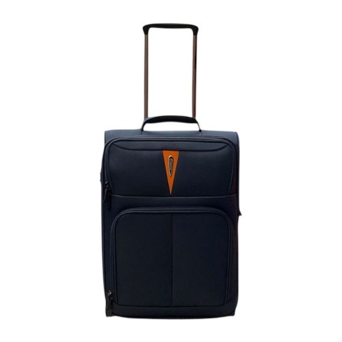 Βαλίτσα Καμπίνας Μαλακή Επεκτεινόμενη Diplomat Venice 55x37x25/28cm Μπλε