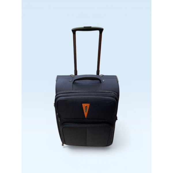 Βαλίτσα Καμπίνας Μαλακή Επεκτεινόμενη Diplomat Venice 55x37x25/28cm Μπλε