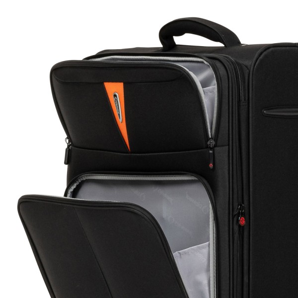 Βαλίτσα Μεσαία Μαλακή Επεκτεινόμενη Diplomat ZC6101-61 Medium Μαύρο