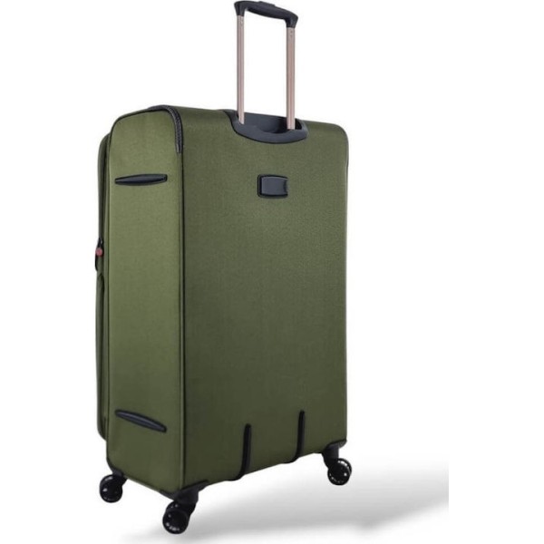 Βαλίτσα Μεγάλη Μαλακή Επεκτεινόμενη Diplomat Venice 79x47x33/36cmΠρασινο