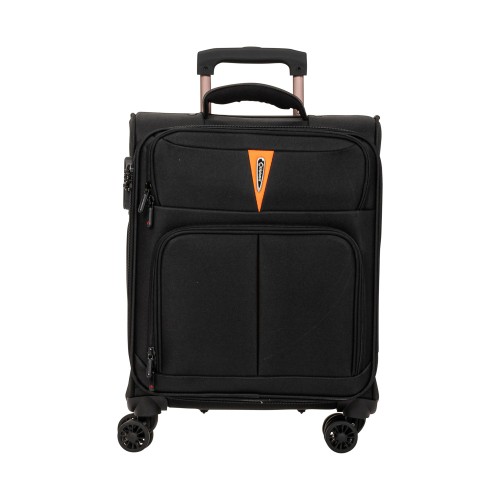 Βαλίτσα Καμπίνας Μαλακή Επεκτεινόμενη Diplomat Venice 55x38x23/27cm Μαύρο