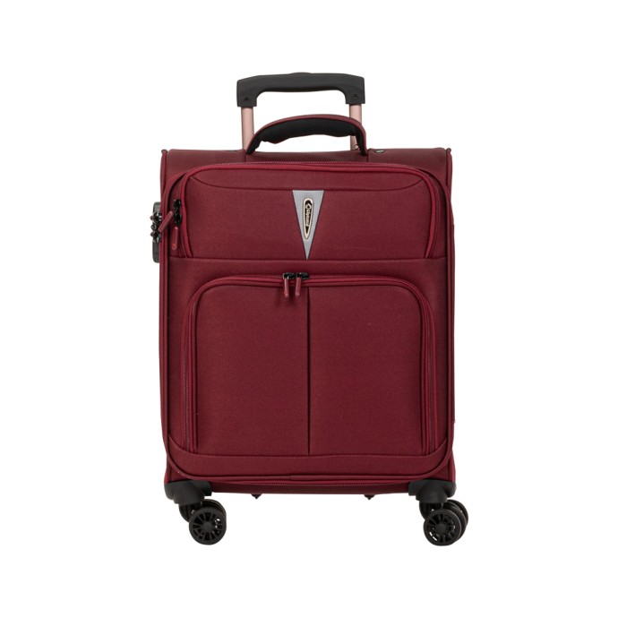 Βαλίτσα Καμπίνας Μαλακή Επεκτεινόμενη Diplomat Venice 55x38x23/27cm Μπορντώ