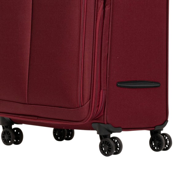Βαλίτσα Καμπίνας Μαλακή Επεκτεινόμενη Diplomat Venice 55x38x23/27cm Μπορντώ