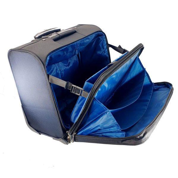 Επαγγελματική Τσάντα Pilot με Ρόδες Diplomat ZC998-45 Μαύρο