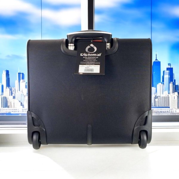 Επαγγελματική Τσάντα Pilot με Ρόδες Diplomat ZC998-45 Μαύρο