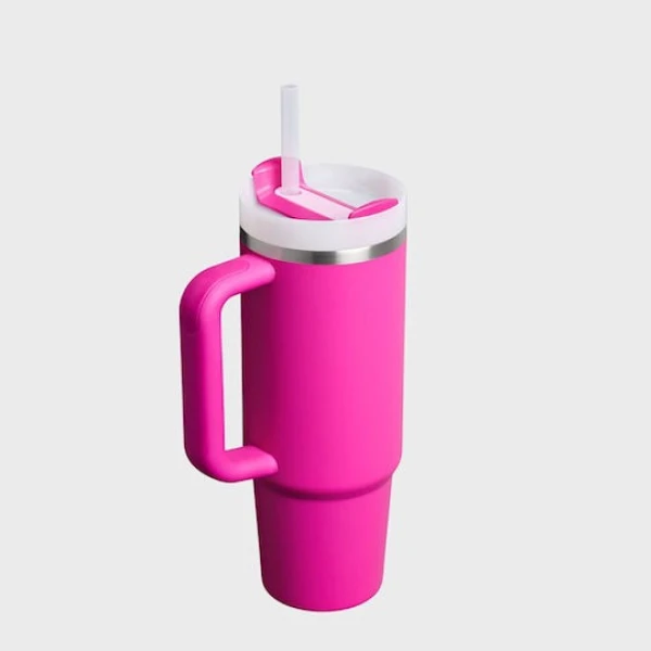 Stanley Quencher H2.O Flow State Tumbler Ποτήρι Θερμός με Καλαμάκι 0.89L 30oz Violet Blossom
