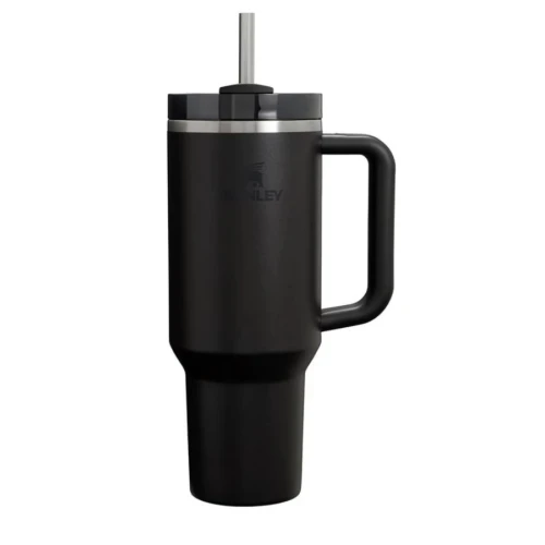 Stanley Quencher H2.O Flow State Tumbler Ποτήρι Θερμός με Καλαμάκι 1.18L 40oz Black