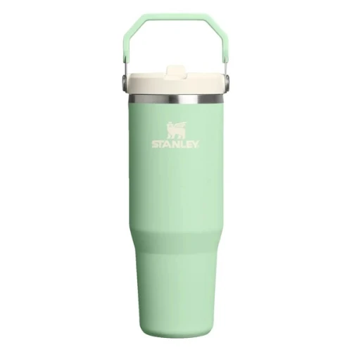 Stanley Iceflow Flip Straw Ποτήρι Θερμός Ανοξείδωτο BPA Free 890ml με Καλαμάκι Pistachio