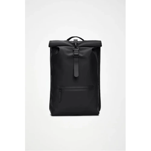 Σακίδιο Πλάτης Rains Rolltop Rucksack 13320-01 Black για Laptop 16''