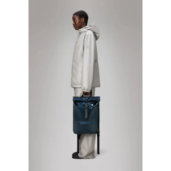 Σακίδιο Πλάτης Rains Rolltop Rucksack 13320-130 για Laptop 16'' Spill