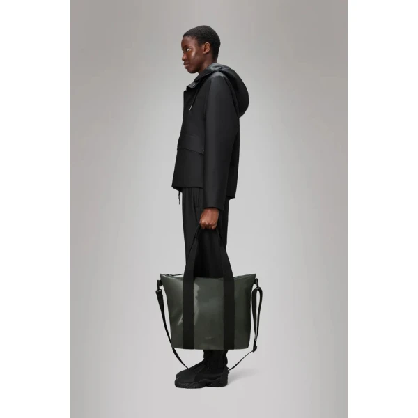 Τσάντα Rains Tote Bag Mini 14160-127 Swamp Τσάντα Rains Tote Bag Mini 14160-127 Swamp