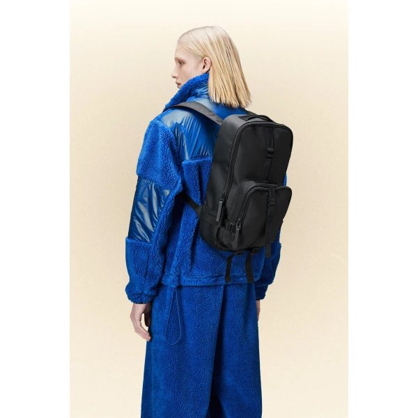 Σακίδιο Πλάτης Αδιάβροχο Rains Trail Rucksack 1435-01 Laptop 15'' Black ΣΑΚΙΔΙΑ ΠΛΑΤΗΣ