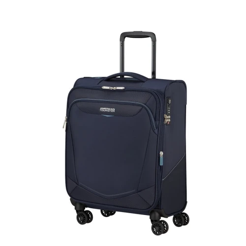 Βαλίτσα Καμπίνας Μαλακή Επεκτεινόμενη American Tourister Summerride |55x40x23/25cm| Navy
