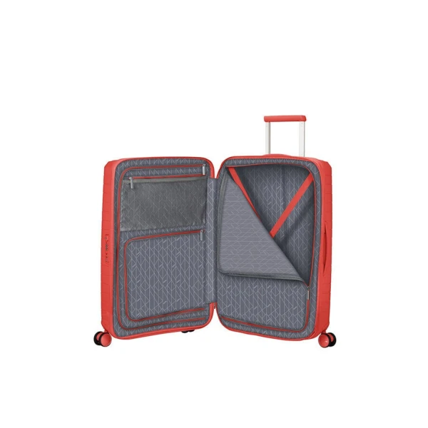 Βαλίτσα Μεσαία Σκληρή Επεκτεινόμενη  American Tourister Fastforward |68x46x26/30cm| PP Sunset Coral
