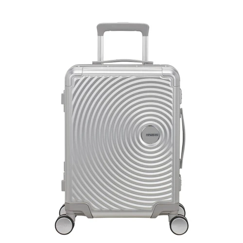Βαλίτσα Καμπίνας American Tourister Soundbox Alu |55x40x20cm| Silver