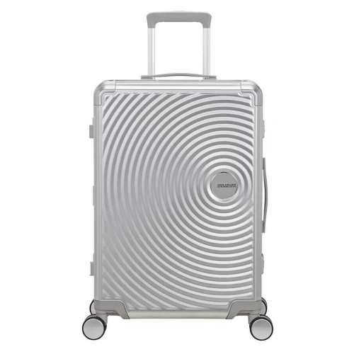 Βαλίτσα Μεσαία American Tourister Soundbox Alu 155710-1776 Silver
