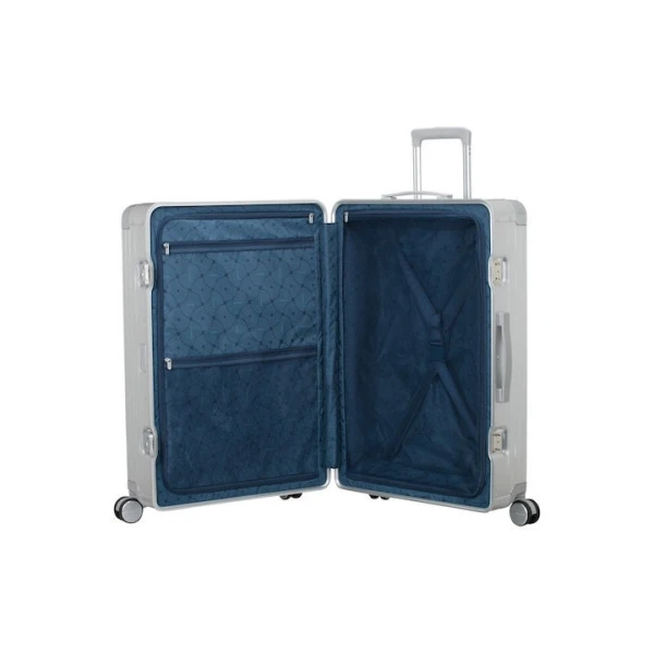 Βαλίτσα Μεγάλη American Tourister Soundbox Alu 155711-1776 Silver