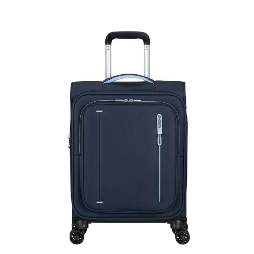 Βαλίτσα Καμπίνας Μαλακή Επεκτεινόμενη American Tourister Cloudrider |55x40x23/25cm| Sky Navy