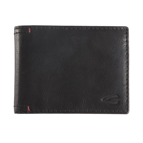 Πορτοφόλι Δερμάτινο Πλάγιο Camel Active Salamanca 181-703-60 Μαύρο