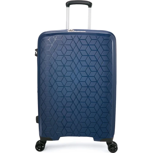 Βαλίτσα Μεσαία Σκληρή Επεκτεινόμενη Verage Diamond 18106-M Spinner 68cm Blue